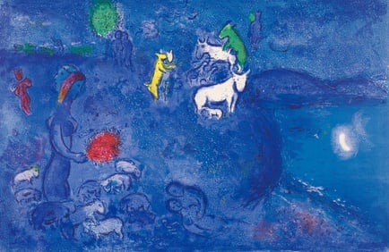 Marc Chagall, Le Printemps, Daphnis et Chloe, Limited Edition Heliogravure