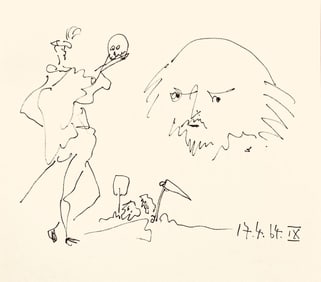 Pablo Picasso, Shakespeare IX (Bloch 1197), Picasso-Aragon Shakespeare, Limited Edition Lithograph