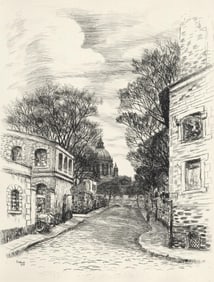 Jean Frelaut, De la Sante aux Gobelins, A La gloire a Paris, Limited Edition Etching