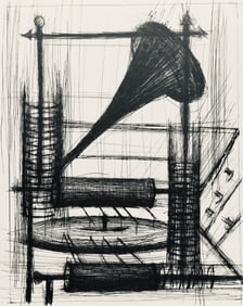 Bernard Buffet, Composition (Reinz 208-222), Voyages Fantastiques, Limited Edition Etching