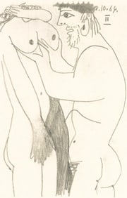 Pablo Picasso, Composition, Le Gout du Bonheur (Cramer 148; Bloch 2013), Limited Edition Mixed Media