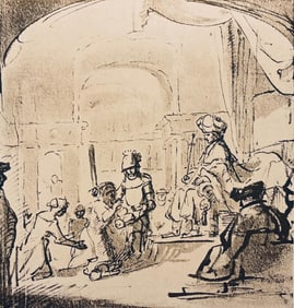 Rembrandt van Rijn, The Judgment of Solomon, Limited Edition Collotype