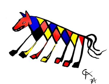 Alexander Calder, Beastie, Braniff International Airways Flying Colors Collection, Limited Edition