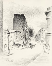 Maurice Asselin, Belleville a vol d'ame, A La gloire a Paris, Limited Edition Etching