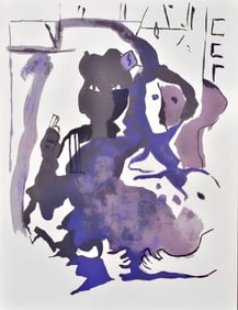 Francisco Bores, Composition, Œuvres completes d'Albert Camus, Limited Edition Lithograph