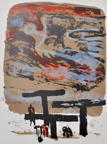 Paul Guiramand, Composition, Œuvres completes d'Albert Camus, Limited Edition Lithograph
