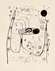 Joan Miro, Composition, The Prints of Joan Miro, Limited Edition Etching