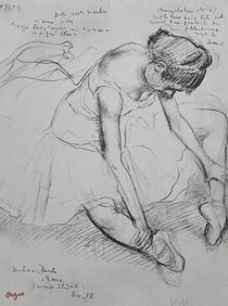 Edgar Degas, Melina Darde, Ten Ballet Sketches, Limited Edition Lithograph