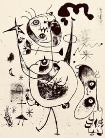 Joan Miro, Composition, The Prints of Joan Miro, Limited Edition Etching