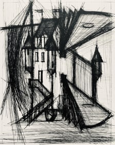 Bernard Buffet, Composition (Reinz 208-222), Voyages Fantastiques, Limited Edition Etching