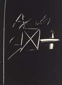 Antoni Tapies, Composition, Derriere le miroir, Limited Edition Lithograph