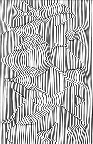 Victor Vasarely, Composition, Ondulatoires, Limited Edition Heliogravure