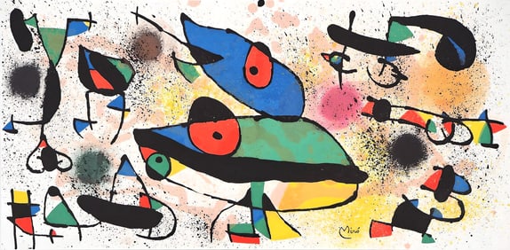 Joan Miro, Composition (Cramer 181; Mourlot 949), Limited Edition Lithograph