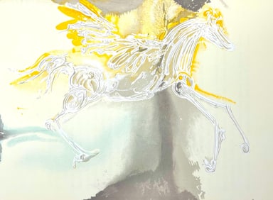 Salvador Dali, Pegase, Les Chevaux de Dali, Fac-simile Signed, Limited Edition Lithograph (after)