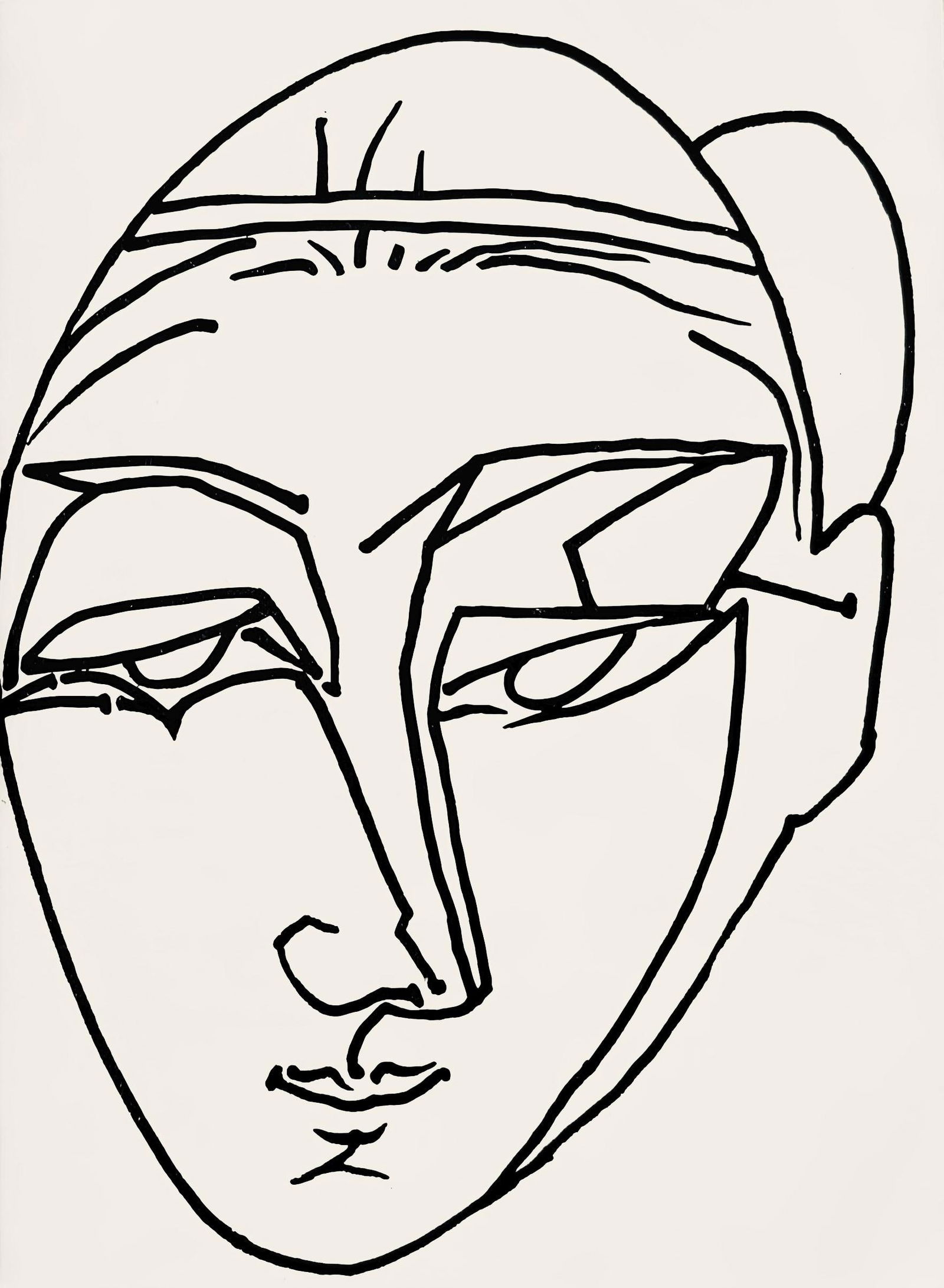 Francoise Gilot, Composition, Pouvoir tout dire, poemes, illustres par Francoise Gilot, Limited: Lithograph on velin d'Arches paper. Paper Size: 7.5 x 5.5 inches. Excellent condition. Inscription: Unsigned and unnumbered, as issued. Notes: From the album, Pouvoir tout dire, poemes, illustres par