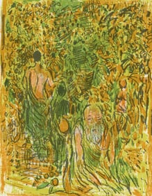 Andre Cottavoz, Composition, L'Odyssee, Limited Edition Lithograph