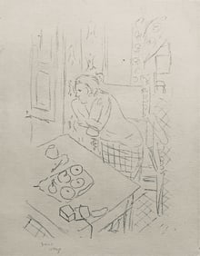 Henri Matisse, Composition (Dutel 3), Dessins de Henri-Matisse, Limited Edition Lithograph