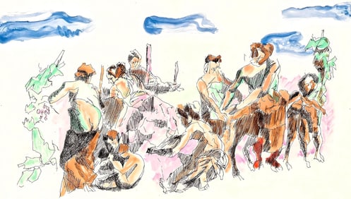 Jacques Villon, Composition (Ginestet/Pouillon 42-64), Hesiode, Les Travaux et les Jours, Limited