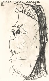 Pablo Picasso, 23.9.64. II (Cramer 148), Le Gout du Bonheur, Limited Edition Mixed Media Lithograph