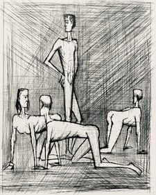 Bernard Buffet, Composition (Reinz 208-222), Voyages Fantastiques, Limited Edition Etching