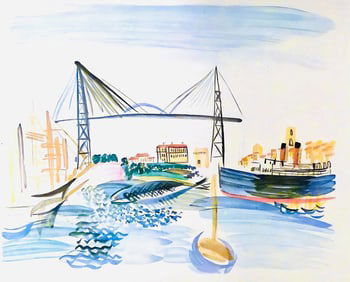 Raoul Dufy, Le Vieux-Port, Vacances forcees