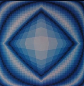 Victor Vasarely, Composition, Octogone, Limited Edition Heliogravure