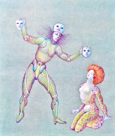 Leonor Fini, Composition, Fruits de la Passion, XXe siecle, Limited Edition Heliogravure