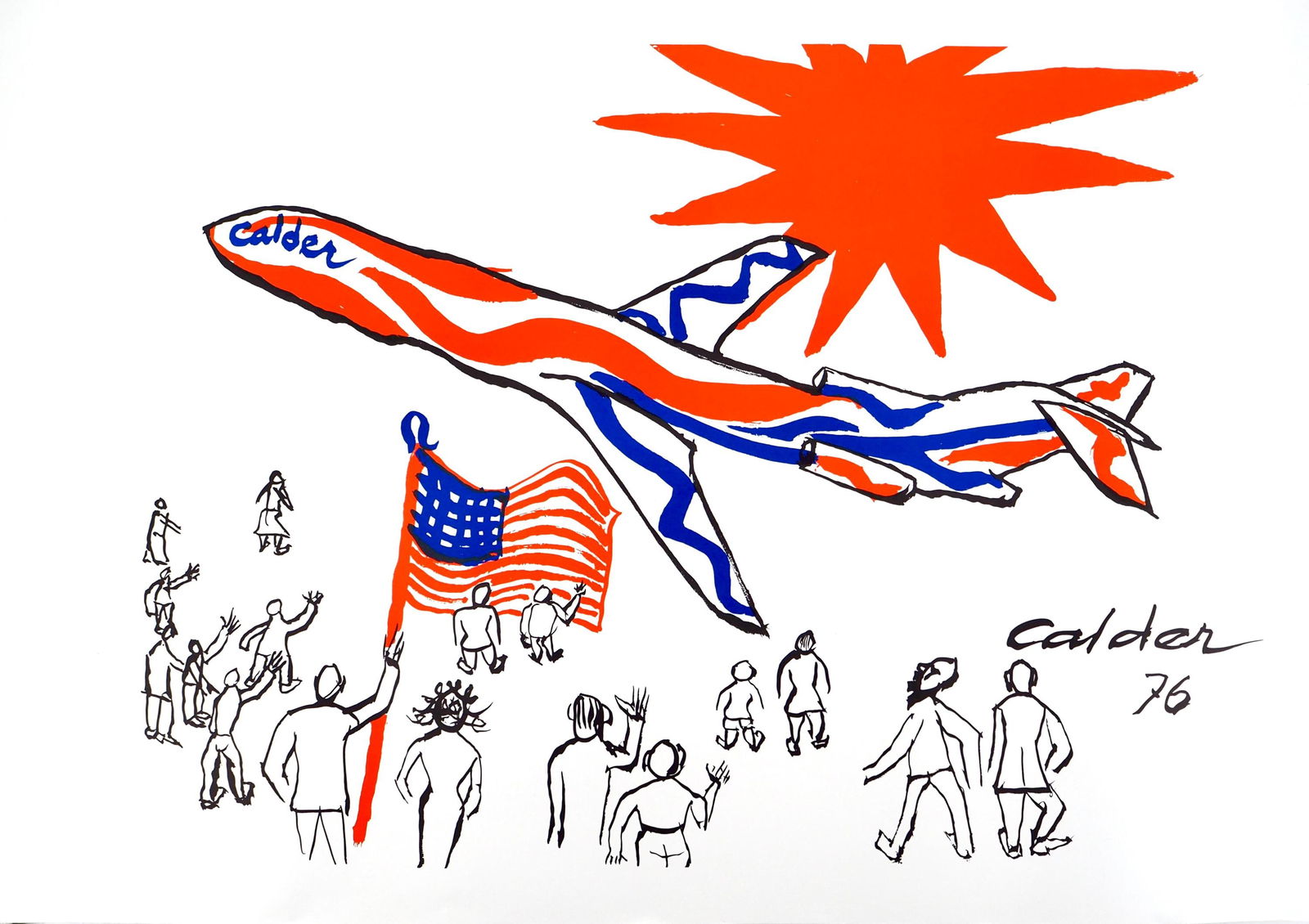 Alexander Calder, Composition, Braniff International Airways Flying Colors Collection, Limited (1 of 4)