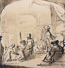 Rembrandt van Rijn, The Judgment of Solomon, Limited Edition Collotype