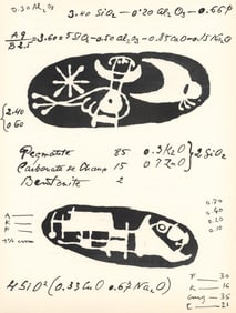 Joan Miro, Composition (Cramer 34), Derriere le miroir, Limited Edition Lithograph