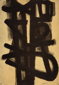 Pierre Soulages, Composition, Pierre Soulages, Peintres d'aujourd'hui, Limited Edition Heliogravure