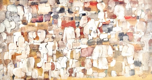 Mark Tobey, Composition (Mme T.), Mark Tobey, Peintres d'aujourd'hui, Limited Edition Heliogravure