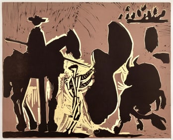 Pablo Picasso, Avant la pique (Orozco 214), Grabados al linoleo, Limited Edition Linocut