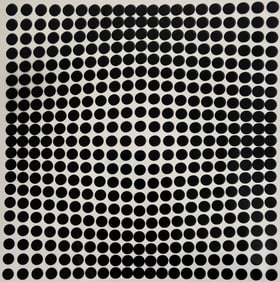 Victor Vasarely, Composition, Tiefenbilder, Limited Edition Heliogravure
