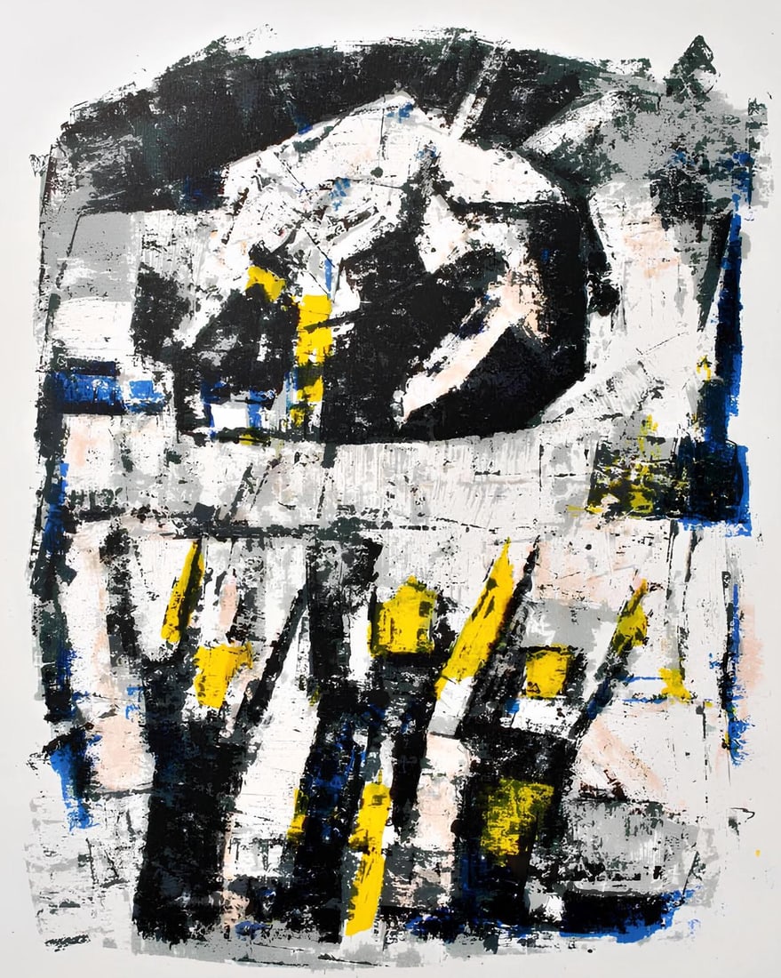 Orlando Pelayo, Composition, Œuvres completes d'Albert Camus, Limited Edition Lithograph (1 of 4)