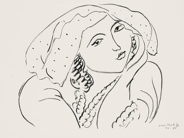 Henri Matisse, Serie I, var. 5 (Duthuit 9), Henri Matisse, Dessins, Themes et variations, Limited