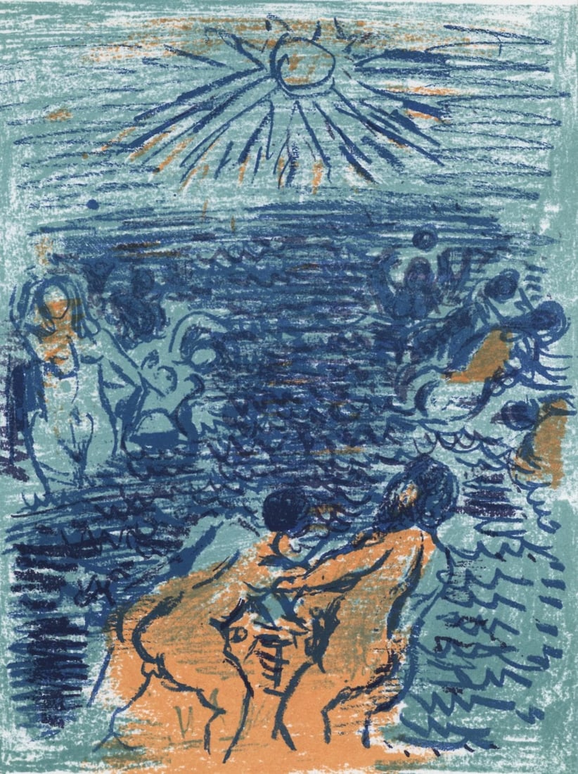 Andre Cottavoz, Composition, L'Odyssee, Limited Edition Lithograph (1 of 4)