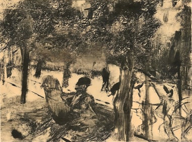 Edgar Degas, Avenue du Bois-de-Bologne, E. Degas Monotypes, Limited Edition Monotype