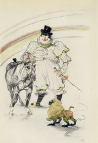 Henri de Toulouse-Lautrec, Cheval et Singe dresse, The Circus by Toulouse-Lautrec, Limited Edition