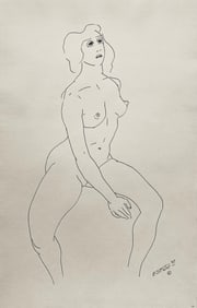 Henry Strater, Composition, 24 Drawings by Henry Strater, Limited Edition Lithograph