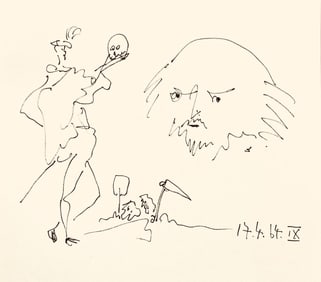 Pablo Picasso, Shakespeare IX (Bloch 1197), Picasso-Aragon Shakespeare, Limited Edition Lithograph
