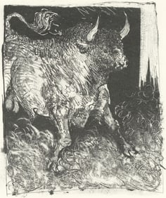 Pablo Picasso, Le Taureau (The Bull) (Orozco p.82), Histoire naturelle, Limited Edition Lithograph