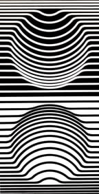 Victor Vasarely, Composition, Ondulatoires, Limited Edition Heliogravure