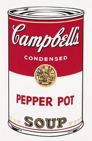 Andy Warhol, Campbell's Soup, Pepper Pot, Official Edition, Sunday B. Morning, Silkscreen