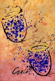 Dale Chihuly, Composition, Basket Series, Limited Edition Mixed Media Silkscreen