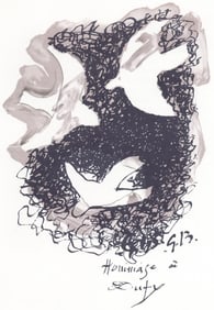 Georges Braque, Composition, Lettre a mon peintre Raoul Dufy, Limited Edition Lithograph