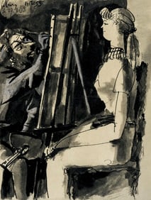 Pablo Picasso, Composition, La Comedie Humaine, Verve, Revue Artistique et Litteraire, Limited