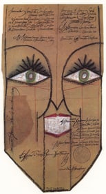 Saul Steinberg, Composition, Derriere le miroir, Limited Edition Lithograph