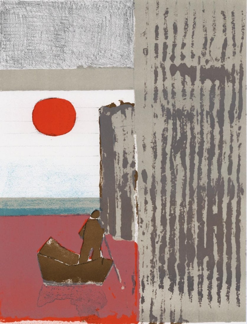 Paul Guiramand, Composition, L'Odyssee, Limited Edition Lithograph (1 of 4)