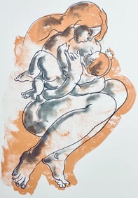 Hans Erni, Composition, Reflexions Simples Sur Le Corps, Limited Edition Lithograph